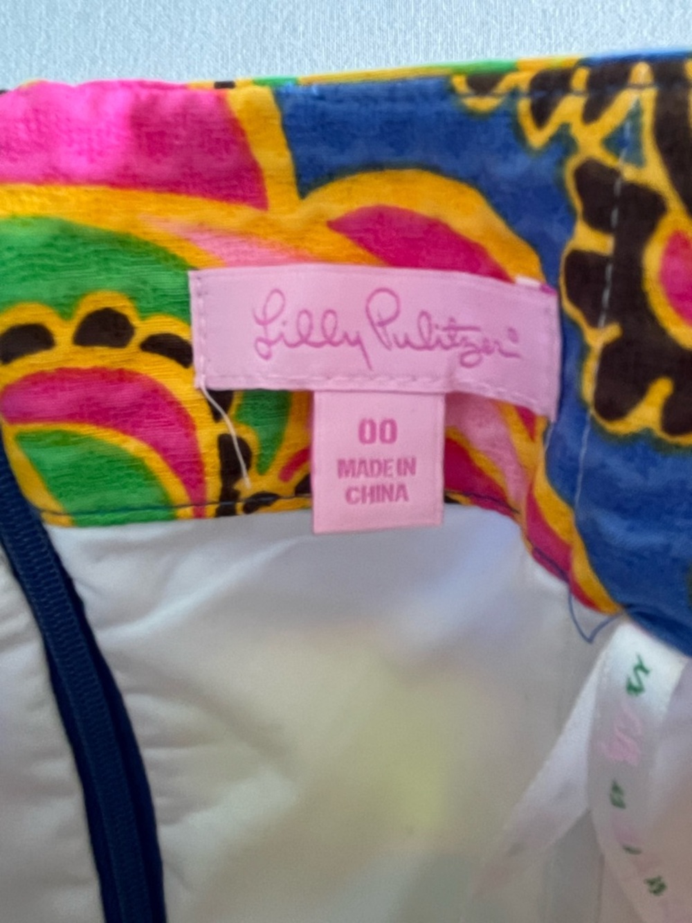 Lilly Pulitzer Bernadette Starry Blue Drama Queen Colorful Sweetheart Dress 00 - Picture 2 of 11